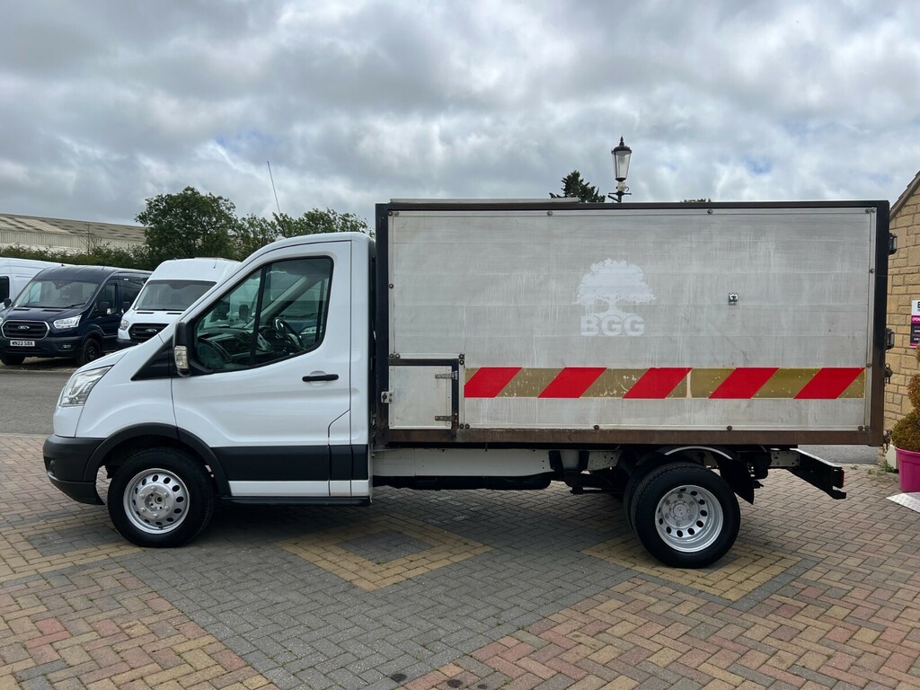 Ford Transit Custom 350 Tdci 125 L2 Mwb Single Cab Alloy Arborist Tipp AF15FKG White #5