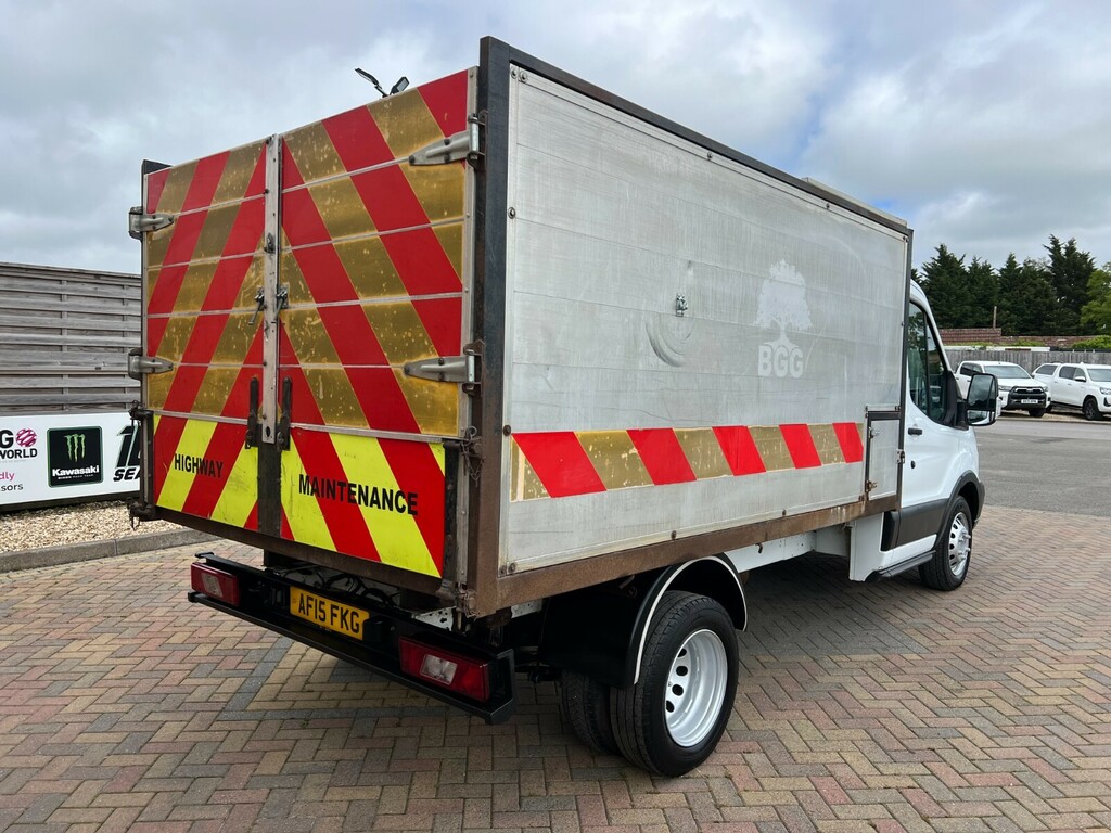 Ford Transit Custom 350 Tdci 125 L2 Mwb Single Cab Alloy Arborist Tipp AF15FKG White #3