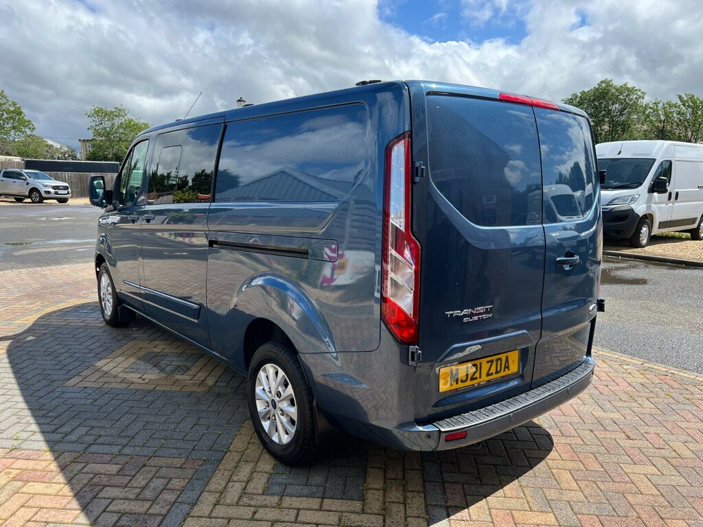 Ford Transit Custom 300 Tdci 170 L2h1 Limited Ecoblue Double Cab 5 Sea MJ21ZDA Blue #5