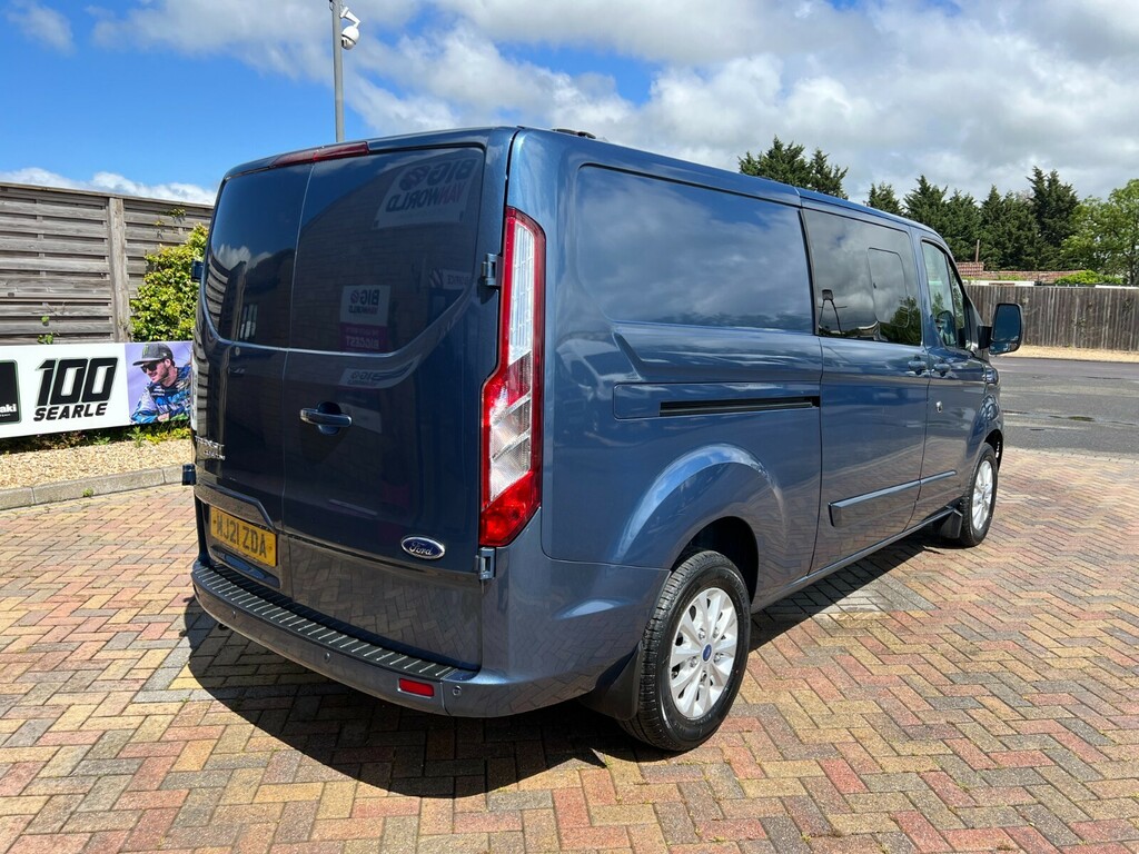 Ford Transit Custom 300 Tdci 170 L2h1 Limited Ecoblue Double Cab 5 Sea MJ21ZDA Blue #3
