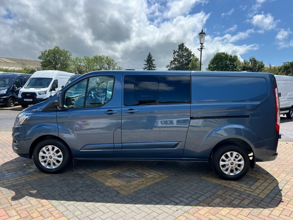 Ford Transit Custom 300 Tdci 170 L2h1 Limited Ecoblue Double Cab 5 Sea MJ21ZDA Blue #6