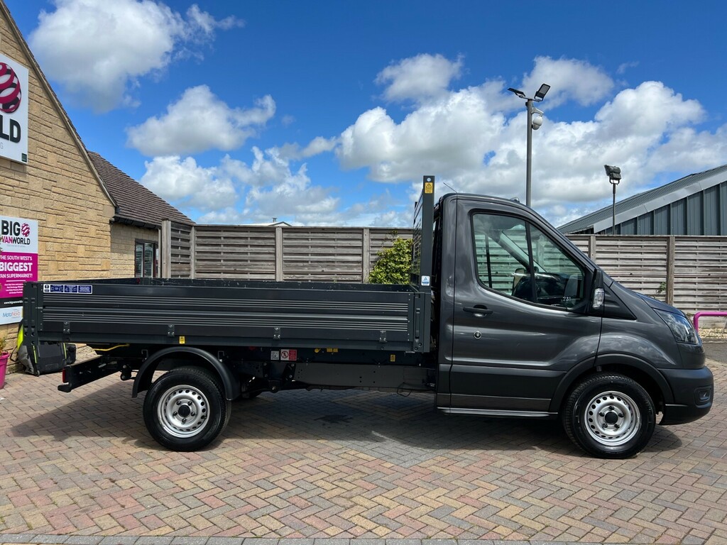 Ford Transit Custom 350 Tdci 130 L2 Leader Ecoblue Mwb Single Cab 10Ft BJ22UKA Grey #2