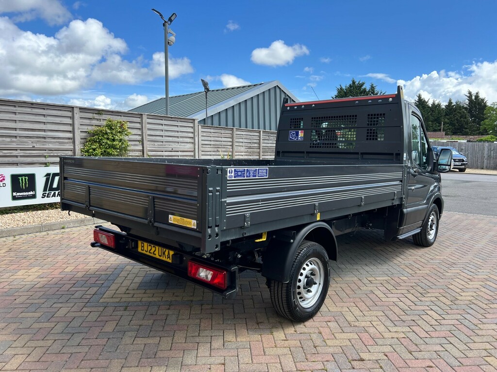 Ford Transit Custom 350 Tdci 130 L2 Leader Ecoblue Mwb Single Cab 10Ft BJ22UKA Grey #3