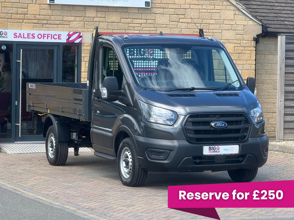 Ford Transit Custom 350 Tdci 130 L2 Leader Ecoblue Mwb Single Cab 10Ft BJ22UKA Grey