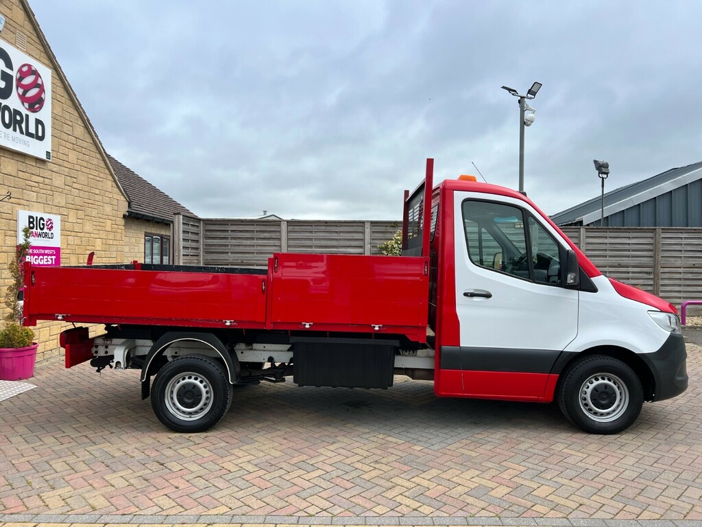 Mercedes-Benz Sprinter 314 Cdi 143 L2 Mwb Single Cab Alloy Tipper Rwd 23 White #2