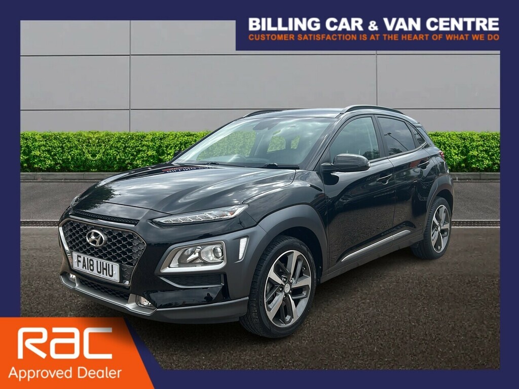 Hyundai Kona 1.0 T-gdi Blue Drive Premium Suv FA18UHU Black #2