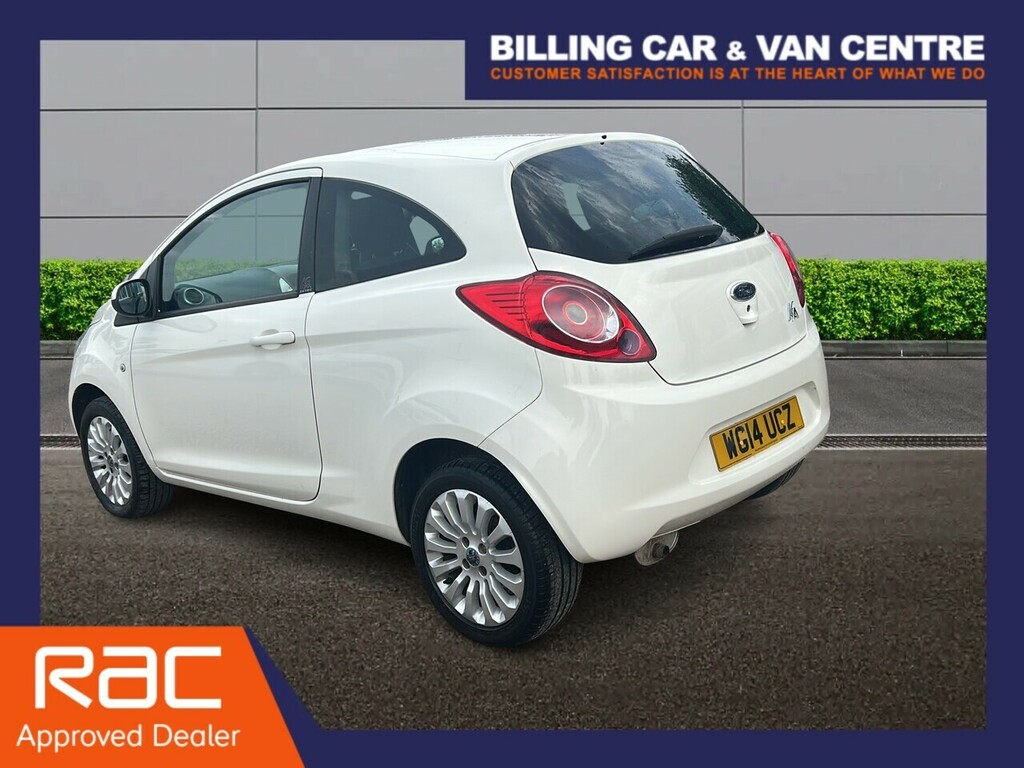Ford KA 1.2 Zetec Hatchback Euro 6 Ss White #4