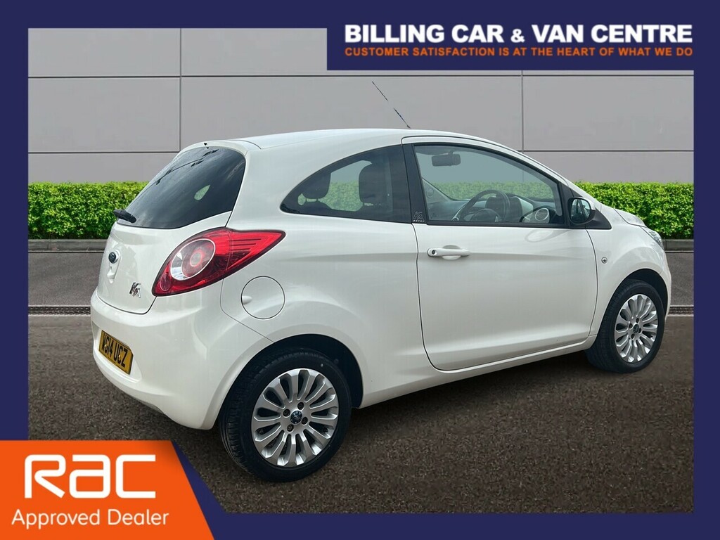 Ford KA 1.2 Zetec Hatchback Euro 6 Ss White #3