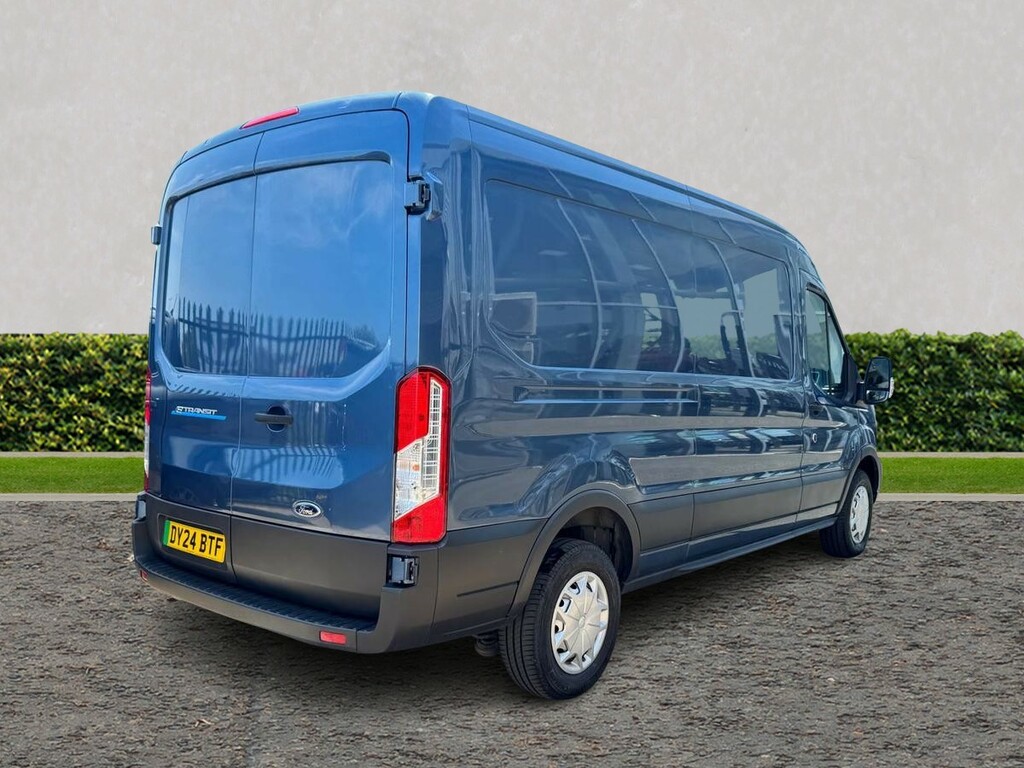 Ford Transit Custom 135Kw 68Kwh H2 Leader Van DY24BTF Blue #3