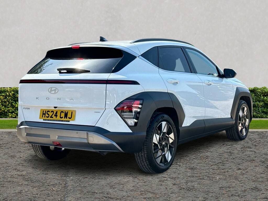 Hyundai Kona 1.6 Gdi Hybrid Ultimate Dct HS24CWJ White #3