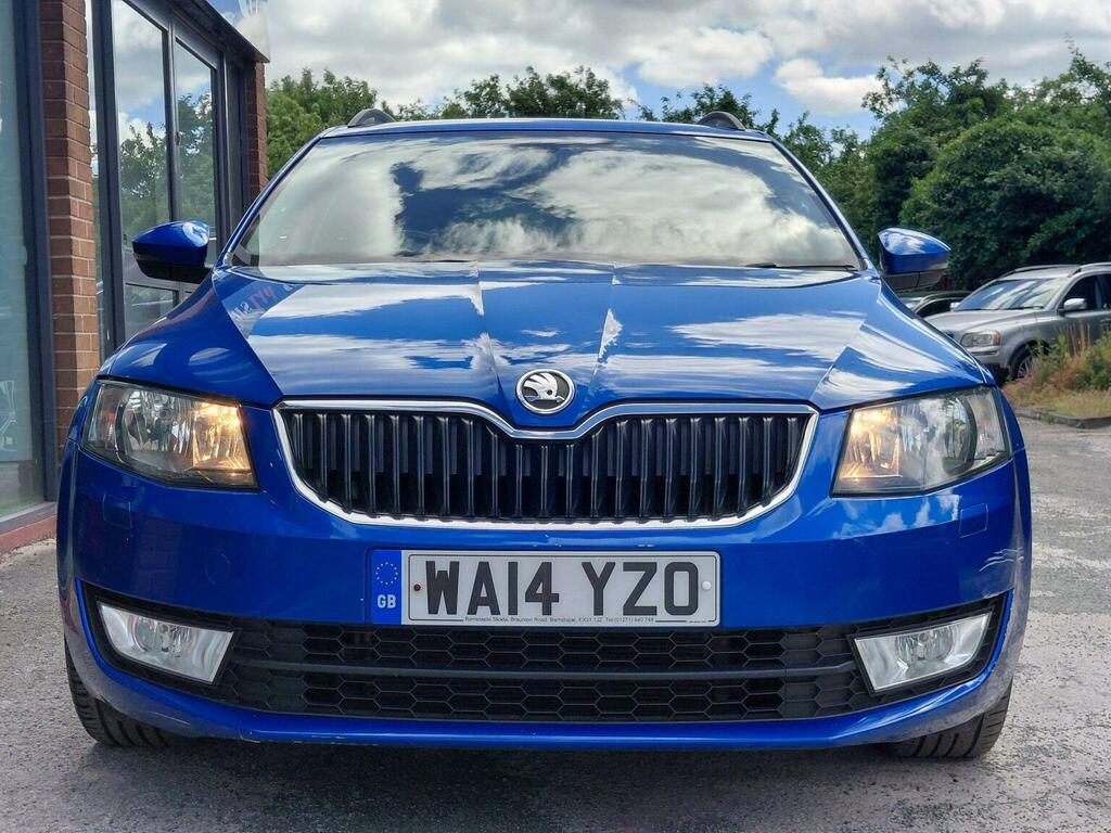 Skoda Octavia Estate 1.6 Tdi Elegance Dsg Euro 5 Ss 2014 WA14YZO Blue #4
