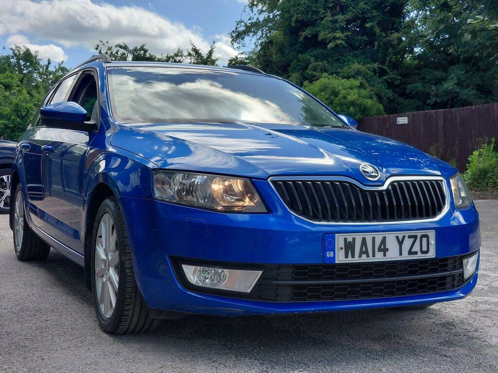 Skoda Octavia Estate 1.6 Tdi Elegance Dsg Euro 5 Ss 2014 WA14YZO Blue #3