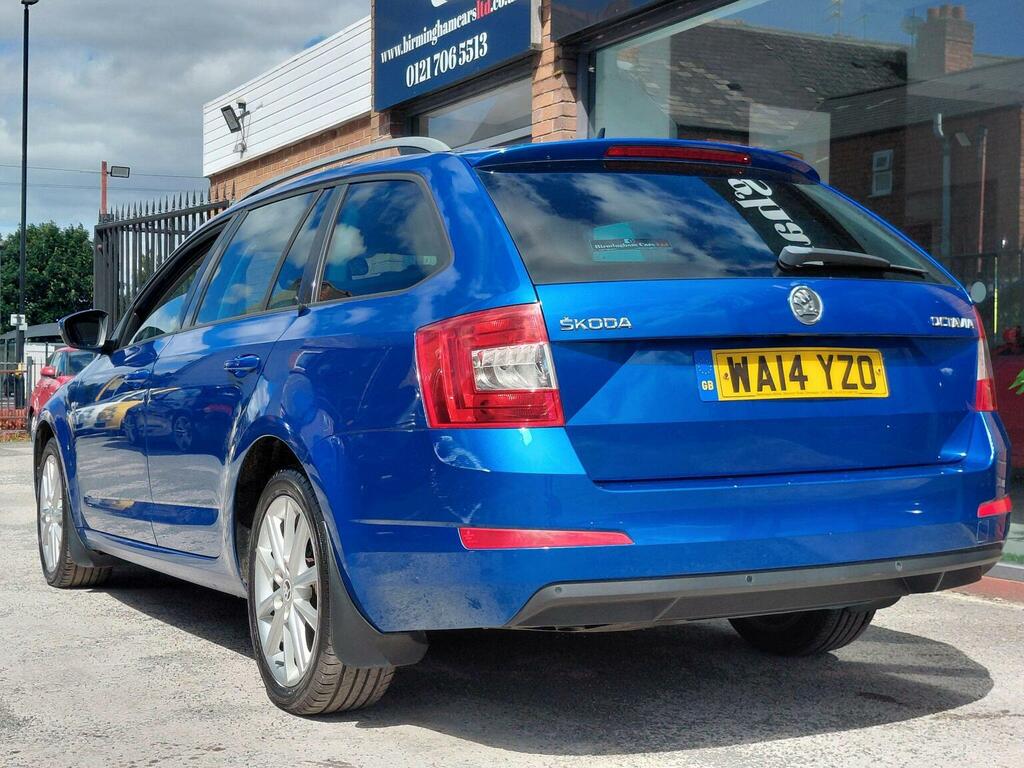 Skoda Octavia Estate 1.6 Tdi Elegance Dsg Euro 5 Ss 2014 WA14YZO Blue #5