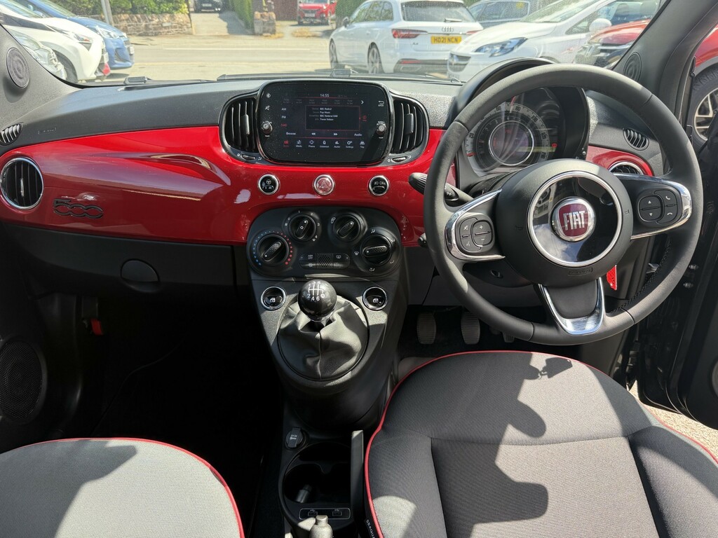 Fiat 500 Red Mhev YW73CLN #4