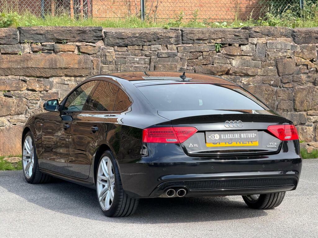 Audi A5 2.0 Tdi Black Edition Plus Sportback S Tronic Quat Black #5