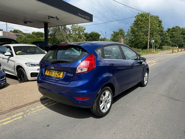 Ford Fiesta 1.0T Ecoboost Zetec Hatchback Eu FX16OZH Blue #5