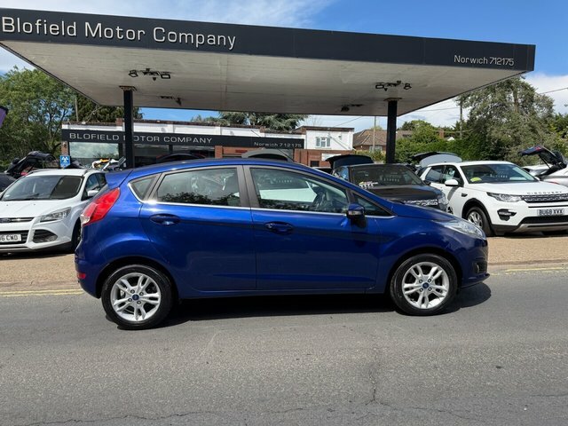 Ford Fiesta 1.0T Ecoboost Zetec Hatchback Eu FX16OZH Blue #4