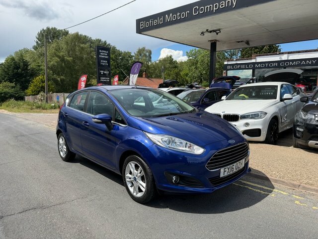 Ford Fiesta 1.0T Ecoboost Zetec Hatchback Eu FX16OZH Blue #3