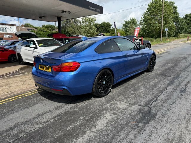 BMW 4 Series Gran Coupe 2.0 420D M Sport Coupe Euro 6 S S MM14GOX Blue #5