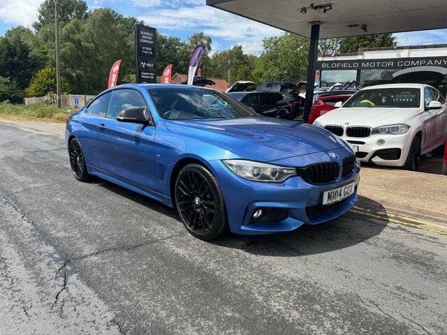 BMW 4 Series Gran Coupe 2.0 420D M Sport Coupe Euro 6 S S MM14GOX Blue #3