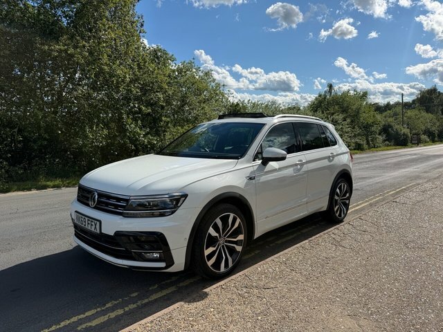 Volkswagen Tiguan 2.0 Tdi R-line Tech Suv Dsg 4Motion Eur White