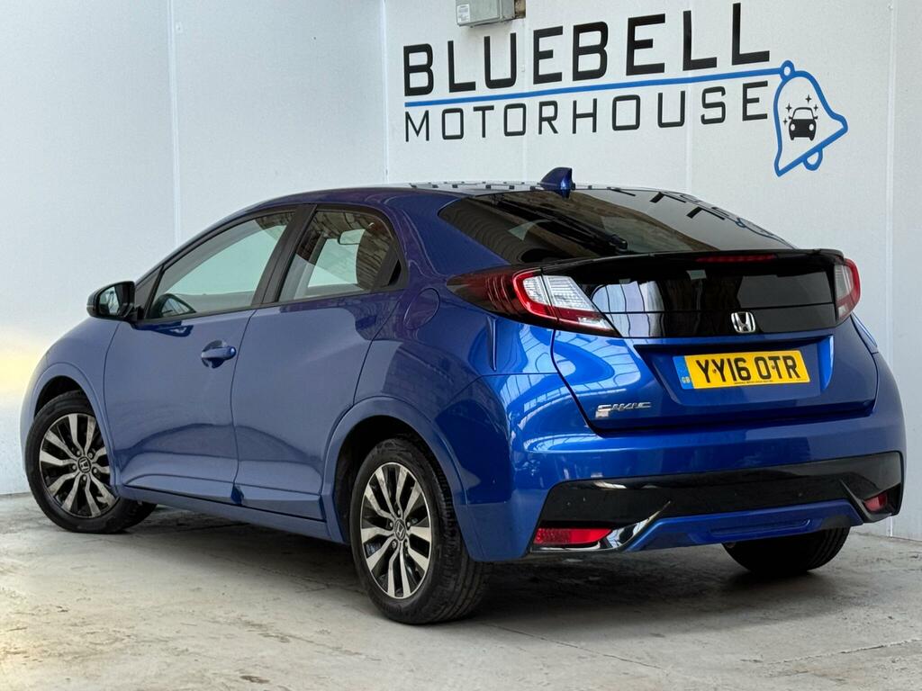 Honda Civic 1.4 I-vtec S Euro 6 Ss YY16OTR Blue #4