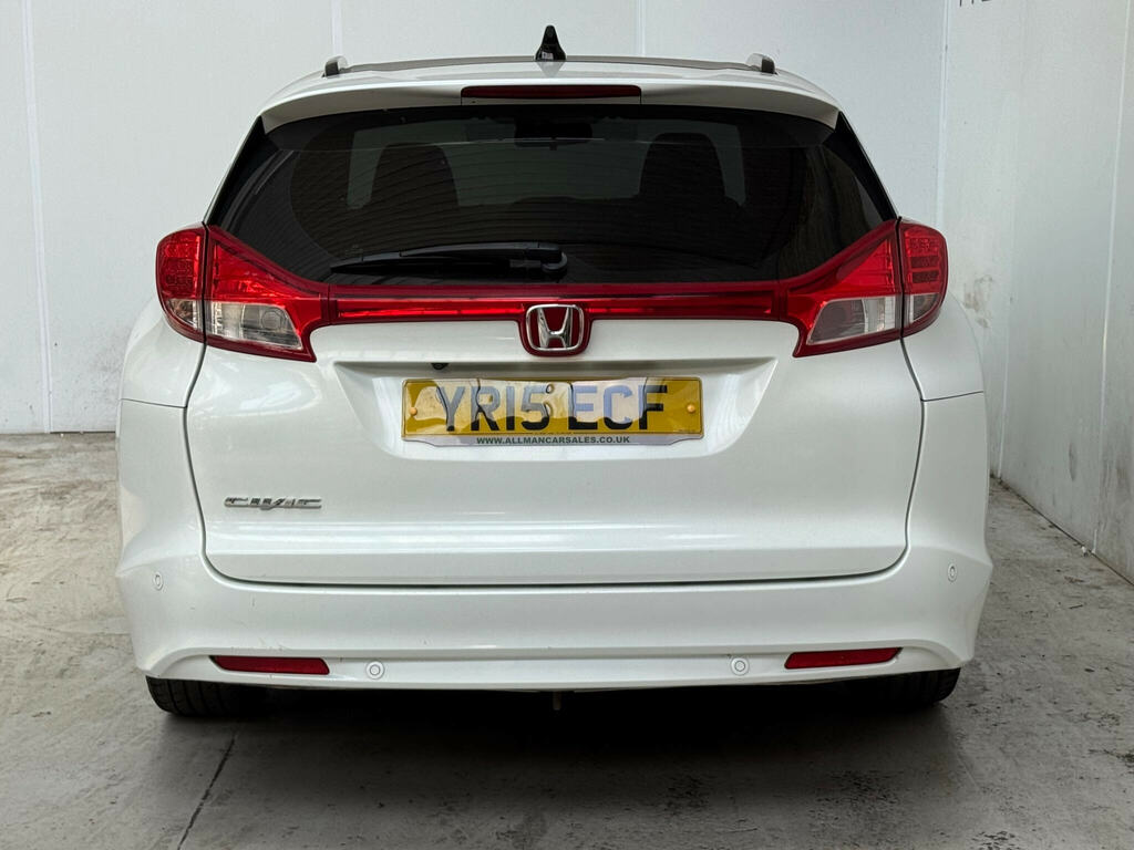 Honda Civic 1.8 I-vtec Se Plus Tourer Euro 5 Ss White #5
