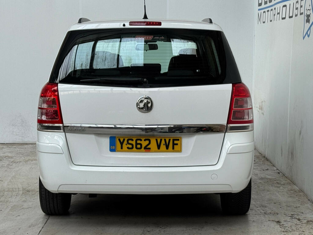 Vauxhall Zafira 1.6 16V Exclusiv Euro 5 White #5