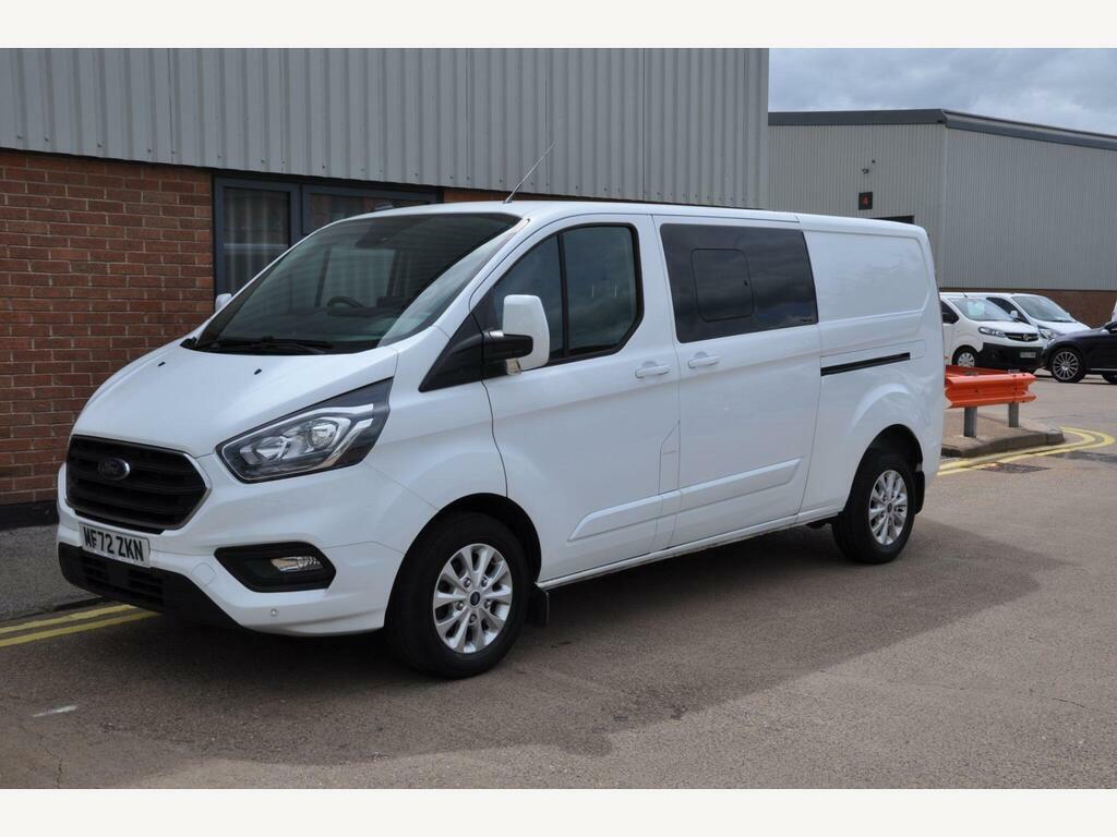 Ford Transit Custom 2.0 300 Ecoblue Limited Crew Van L2 H1 Euro 6 S S White