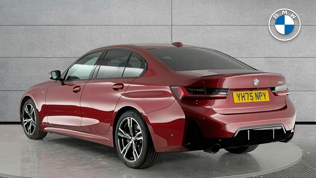 BMW 3 Series Saloon YH75NPY Red #2