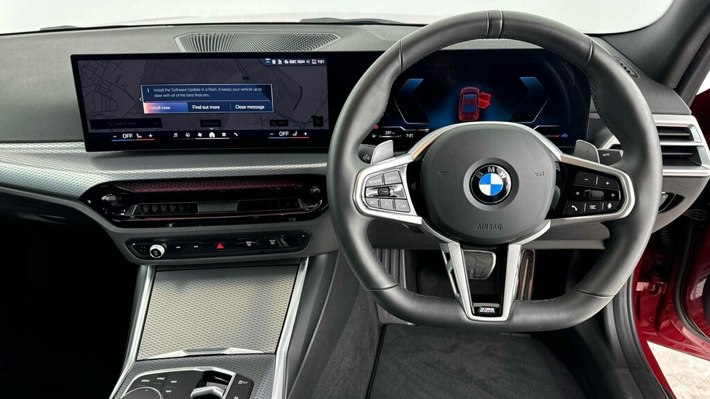 BMW 3 Series Saloon YH75NPY Red #5