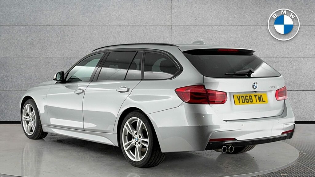BMW 3 Series 320D M Sport Touring YD68TWL Silver #2