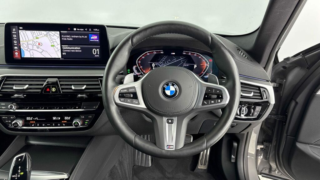 BMW 5 Series Saloon PK71YCA Grey #5