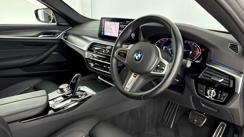 BMW 5 Series Saloon PK71YCA Grey #6
