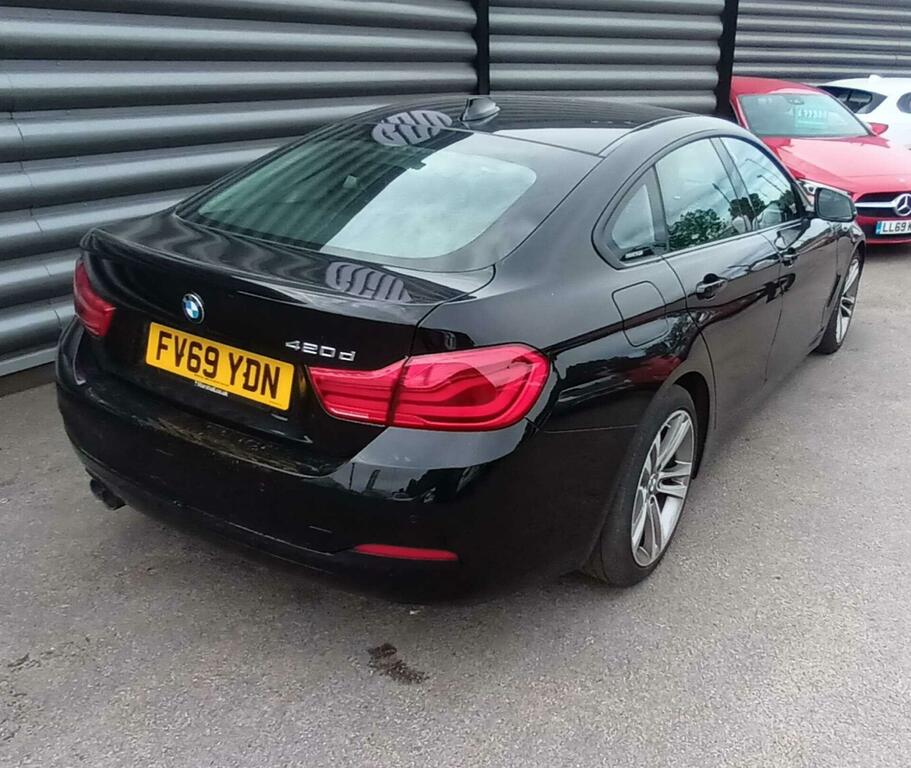 BMW 4 Series Gran Coupe 2.0 420D Sport Euro 6 Ss FV69YDN Black #4