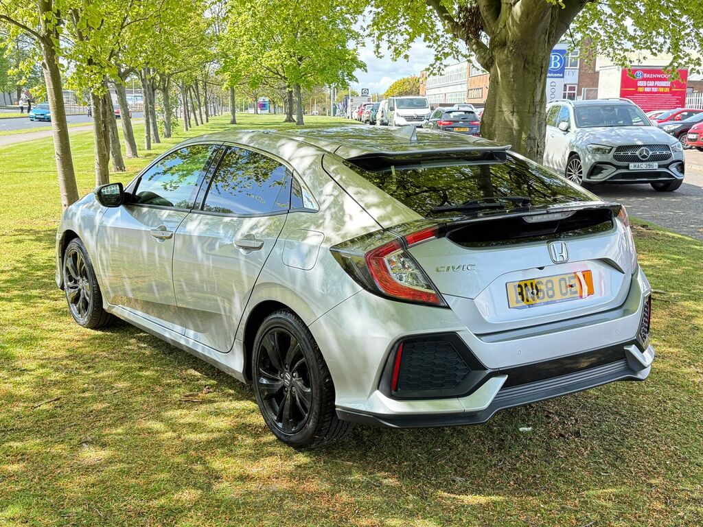 Honda Civic 1.0 Vtec Turbo Ex Hatchback Cvt Euro 6 Silver #4