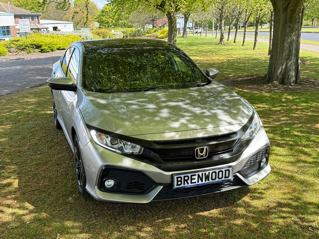 Honda Civic 1.0 Vtec Turbo Ex Hatchback Cvt Euro 6 Silver #3