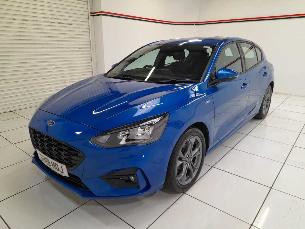 Ford Focus 1.0T Ecoboost St-line Hatchback SH19HOJ Blue #3