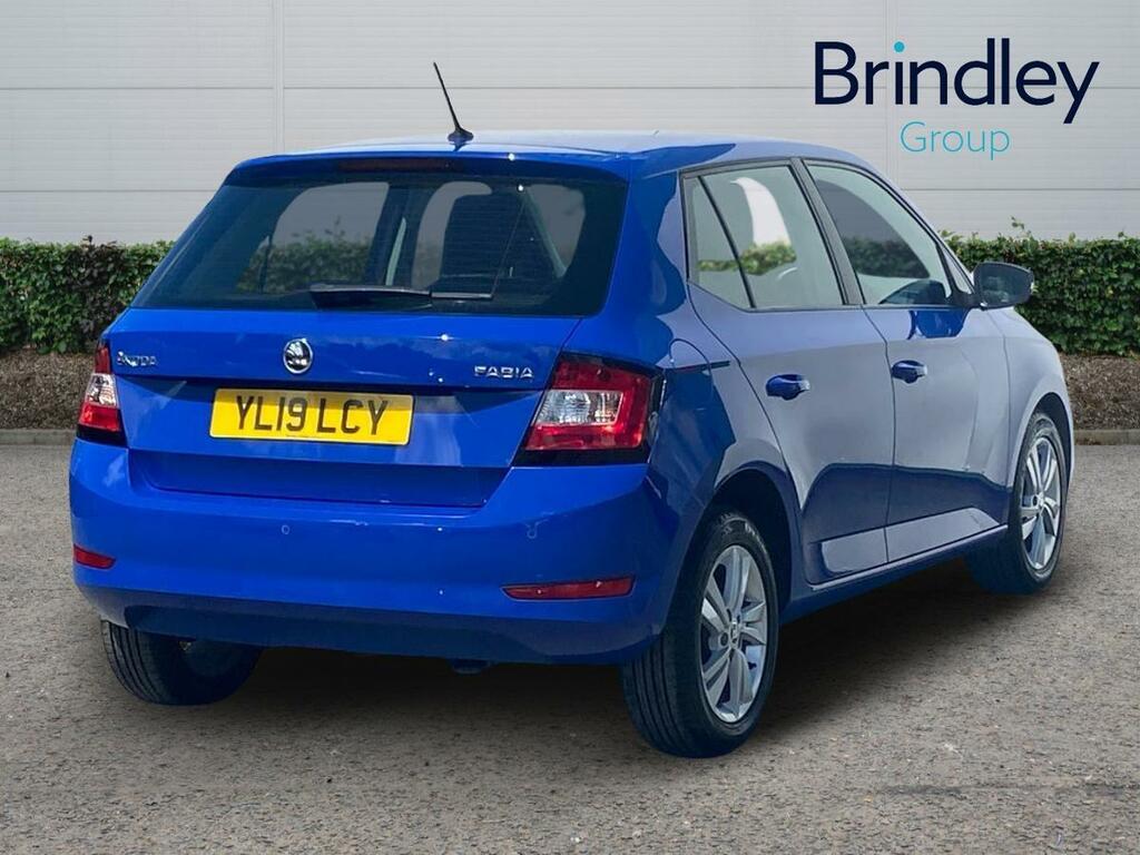 Skoda Fabia 1.0 Se Hatchback Euro 6 Ss 7 YL19LCY Blue #4