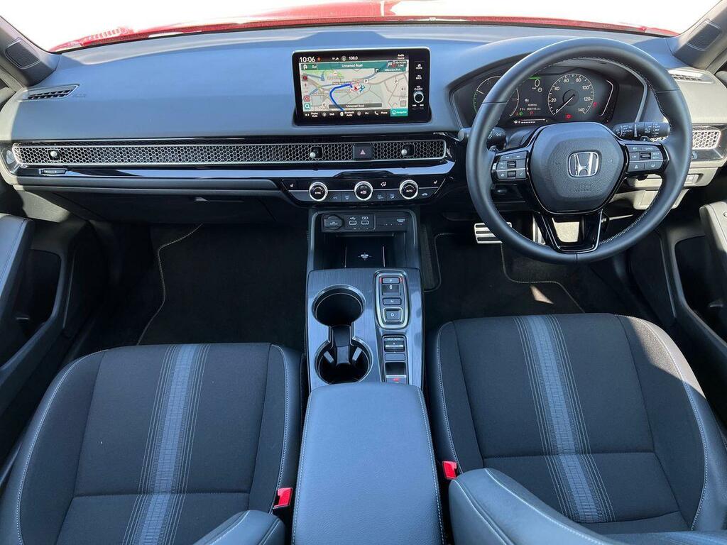 Honda Civic 2.0 H I-mmd Sport Hatchback Hybrid Ecvt Red #4