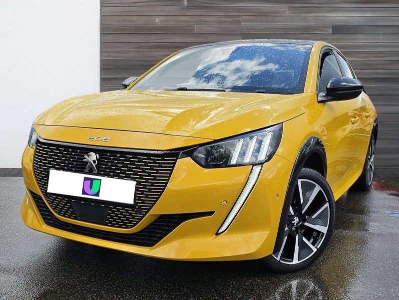 Peugeot e-208 50Kwh Gt Premium Hatchback 7Kw Yellow #3