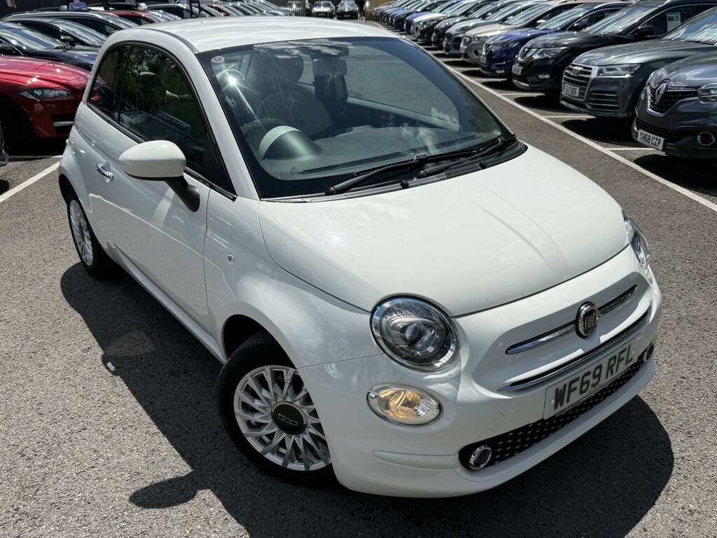 Fiat 500 1.2 1.2 69Hp Lounge Ulez WF69RFL White #3