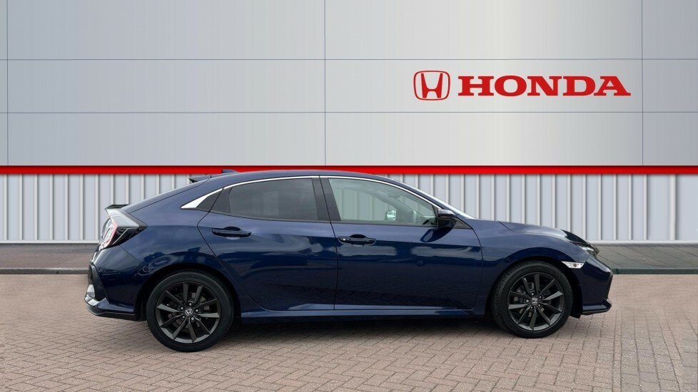 Honda Civic Ex Blue #5