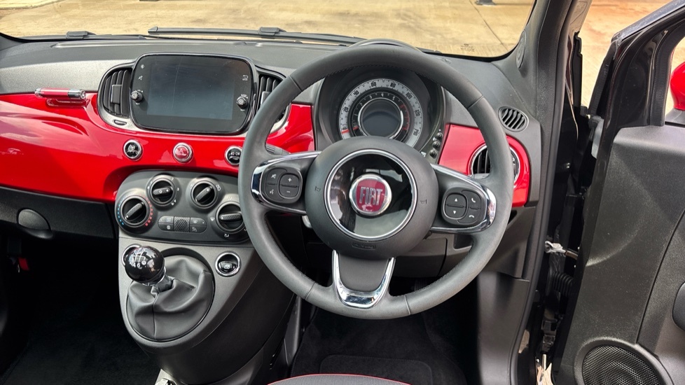 Fiat 500 Red Black #5