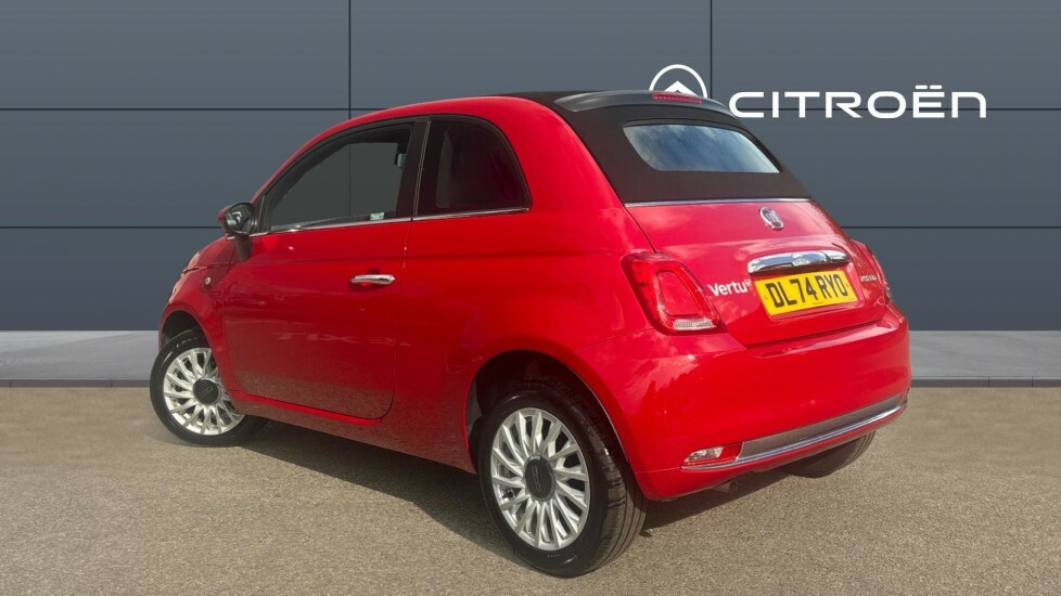 Fiat 500 Convertible DL74RYO Red #2