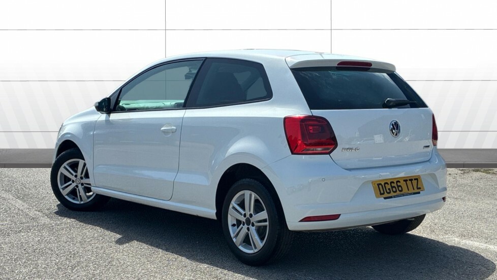 Volkswagen Polo Match DG66TTZ White #2