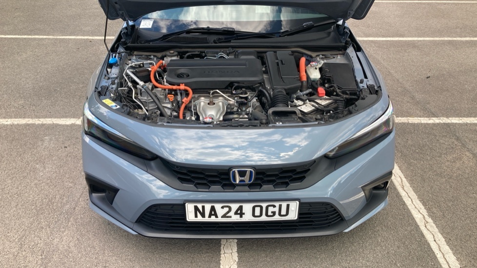 Honda Civic 2.0 I-mmd 184Ps Advance Hybrid Ecvt Blue #8