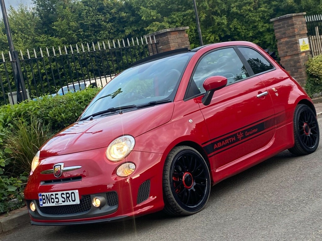 Abarth 595 1.4 T-jet Turismo Cabrio Euro 6 BN65SRO Red #3