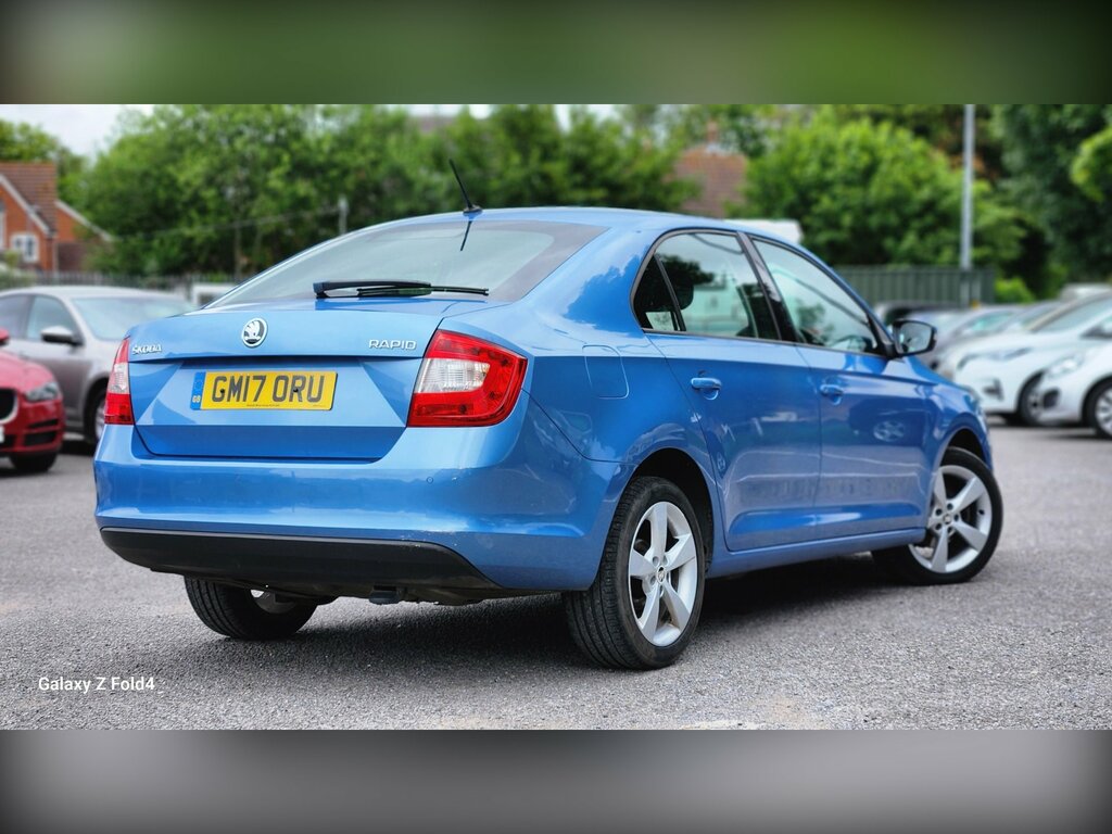 Skoda Rapid 1.4 Tdi Se L Hatchback Euro 6 S Blue #3