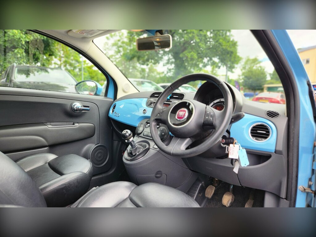 Fiat 500 Hatchback White #9